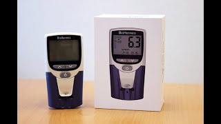 How to use BioHermes HbA1c 糖化血色素 glucose meter [upl. by Ytnom]