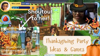 Thanksgiving Party Live Stream Ideas amp Games  adventureacademy [upl. by Anyel802]