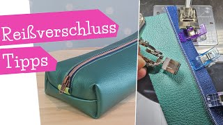 Reißverschluss Tipps  Demonstration Reißverschlussfuß  Taschen nähen  Nähanleitung  mommymade [upl. by Graves]