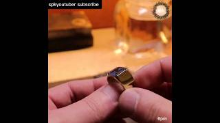 Crafting a Letter Ring from a Hex Nut The Process is MindBlowing spkyoutuber jewellery [upl. by Lassiter]