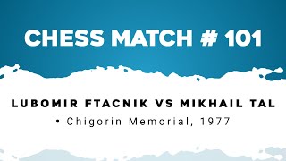 Lubomir Ftacnik vs Mikhail Tal • Chigorin Memorial 1977 [upl. by Noivert]