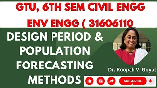 Design Period and Population Forecasting Methods हिंदी में shortvideo gtu gtustudies [upl. by Illac]