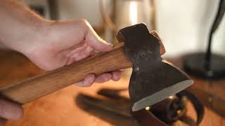 Building the Perfect Carving Hatchet  Antique Hewing Hatchet Restoration [upl. by Nesbitt]