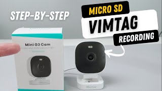 Vimtag Camera SD Card Recording  Easy StepByStep Process [upl. by Sankaran779]