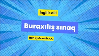 Buraxılış sınaq imtahanı ingilis dili izah by Cevahir AA abituriyenthazırlığı sertifikasiya miq [upl. by Pittman142]