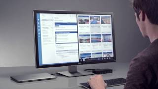 Dell shows the latest DisplayLink enabled docking station D3100 [upl. by Relly]