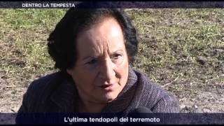 Lultima tendopoli del terremoto in Abruzzo [upl. by Aerdnaid651]