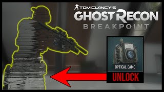 HOW TO UNLOCK OPTICAL CAMO amp BE INVISIBLE IN GHOST RECON BREAKPOINT [upl. by Enilekaj367]