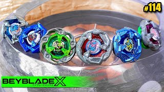 SEIS BEYS NO DB BEYSTADIUM 114º TORNEIO dos COMBOS BIZARROS de BEYBLADE [upl. by Yentruok]