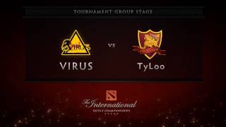 Virus vs TyLoo  Group Stage  Dota 2 International [upl. by Nareht]