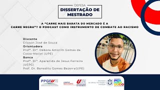 DEFESA ONLINE  DISSERTAÇÃO DE MESTRADO  ERICSON JOSÉ DE SOUZA [upl. by Polk279]