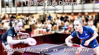 Josephina Neumann vs Sophia Klee  1Bundesliga Damen [upl. by Michigan]