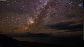 Polihale Beach Kauai Milkyway  Timelapse 4k [upl. by Zulema]