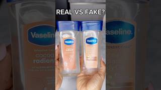 Vaseline cocoa radiant oil real vs fake skincare asmr [upl. by Arobed723]