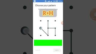 RH pattern lock created support please 🙏🙏shorts ytshorts ytchannel  puzzle lock gaming [upl. by Malynda]