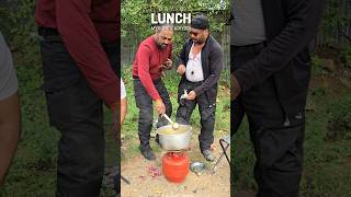 Lunch Preparation by Bikers lunch lunchtime picnic newshorts newvideo shorts biker friends [upl. by Rairb]