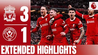 Nunez Mac Allister amp Gakpo win it at Anfield Liverpool 31 Sheffield United  Extended Highlights [upl. by Alliw]