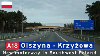 Poland A18 Olszyna  Krzyżowa [upl. by Stav]