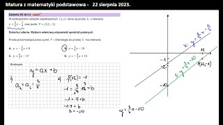 Zad 25 Funkcja liniowa Warunek na równoległość prostych [upl. by Chip312]