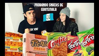 PROBANDO snacks y dulces de GUATEMALA 🇬🇹 TORTRIX JALAPEÑOS ETC [upl. by Bjorn]