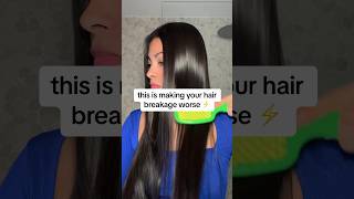 nothing destroys your hair faster than this 😩  hair growth tips youtubeshort hair hairgrowth [upl. by Devinne964]