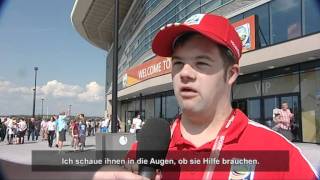 Special Olympics Volunteers bei FrauenWM 2011 Spielort Sinsheim [upl. by Kalli992]