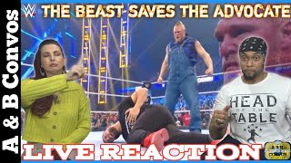 Brock Lesnar Saves Paul Heyman amp Destroys The Bloodline  LIVE REACTION  Smackdown 121721 [upl. by Hennebery]