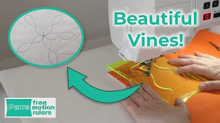 Make beautiful quilted vines with Parrs Free Motion Rulers [upl. by Desmund]