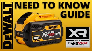 3 Things you NEED to Know about DeWALT XR FlexVolt Batteries  Toolstop Guide [upl. by Raclima605]