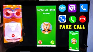 MI Stick Miracast Call ACR Phone  Viber  Zangi  FacetoCall  BiP  Fake Call Xiaomi13 vs Note 20U [upl. by Rehpitsirhc657]