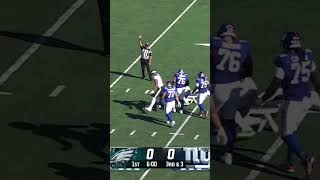 Is Nolan Smith taking the leap TWO STRAIGHT GAMES with a sack 🦅🔥 I Eagles vs Giants Highlights [upl. by Yusuk]