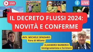 💥 DECRETO FLUSSI 2024 NOVITÀ CONFERME E CONSIGLI PRATICI [upl. by Sidell]