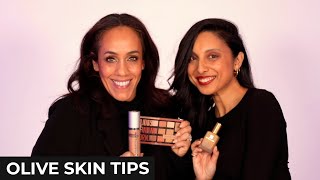 Best Makeup for Olive Skin Tones   Golden makeup tips [upl. by Ynnavoeg]