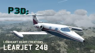 P3Dv4 Review  Lionheart Creations LearJet 24B [upl. by Nonnaihr]