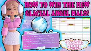 How To Win The NEW GLACIAL ANGEL HALO GLITTERFROST 2024 Royale High Halo Answers [upl. by Yttiy]