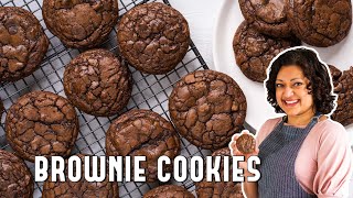 Brownie Cookies Brookies  A Delicious  Chewy Chocolate Chip Recipe [upl. by Faline]