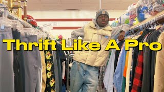 THRIFT LIKE A PRO actually useful tips thrift with me  haul [upl. by Orvan]