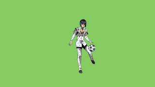 Bruno Bucciarati kicks the ball green screen JoJos Bizarre Adventure [upl. by Orihakat484]