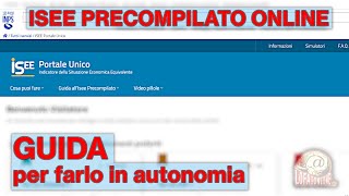 Come fare lISEE Precompilato 2024 online  Tutorial [upl. by Lativa254]