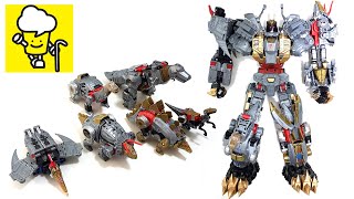 Transformer Dinobot Volcanicus Combiner War Grimlock Slug Swoop Snarl Sludge [upl. by Greabe]