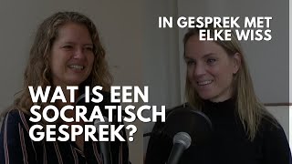 Wat is een socratisch gesprek In gesprek met Elke Wiss [upl. by Suanne358]