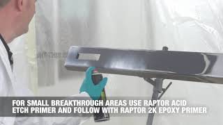 Raptor Acid Etch Primer in Aerosol  Prepare Your Substrate before Applying RAPTOR [upl. by Lala]