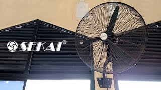 Sekai 26quot industrial wall fan  Old Video [upl. by Herrmann654]