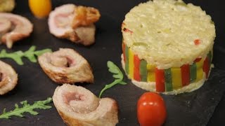 Recettes chefs METRO Saltimbocca de veau risotto de poivrons moutarde aux fruits confits [upl. by Ahsieyn591]