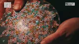 Murano glass murrina plate [upl. by Euqnomod]