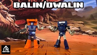 Newage Toys N58N59 Balin amp Dwalin Legends Scale Huffer amp Pipes Review [upl. by Aelegna]