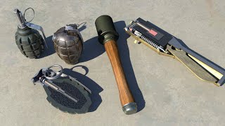 How hand grenades and rifle grenades work  All about grenades Part 1 [upl. by Htrahddis308]