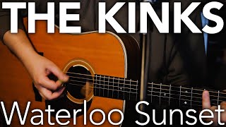 Kinks  waterloo sunset guitar cover [upl. by Nevin764]