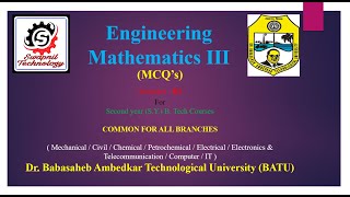 M3  Engineering Mathematics 3  M3 MCQ’s  DBatu M3 Remedia IMP MCQ  Backlock IMP mcq [upl. by Blankenship349]