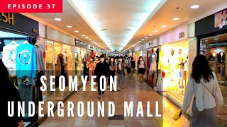 Seomeyon Underground Shopping Mall Busan Korea 서면지하도상가 Weekend walking tour [upl. by Adnilec]